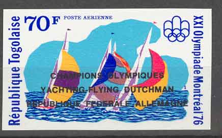 **Non Dentelé & Surchargé** République Togolaise. Jeux Olympiques Montréal 1976. Voile. - Sailing