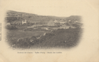 38 Environs De Crémieu Vallée D´amby Moulin Des Gobilles Carte Nuage Précurseur - Crémieu