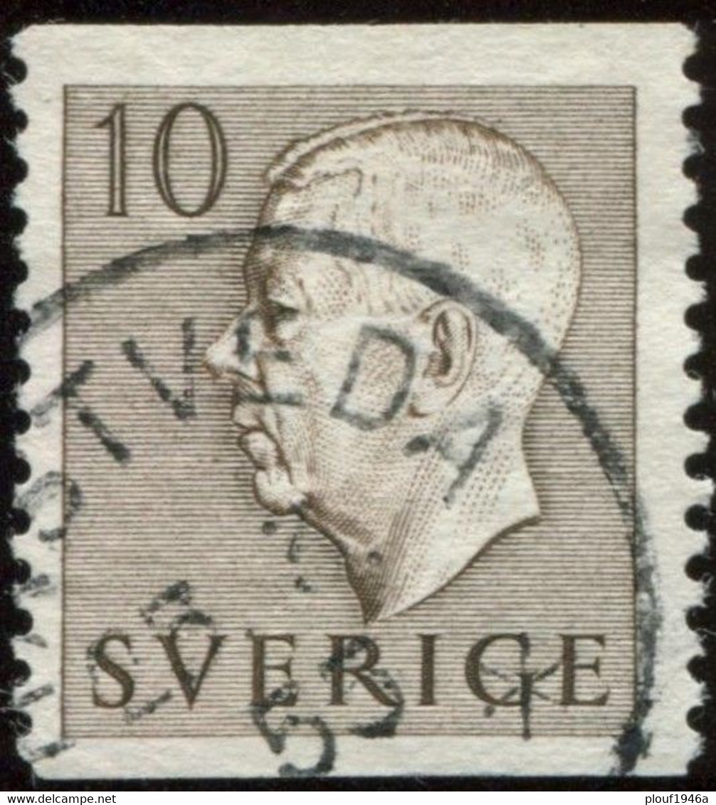 Pays : 452,04 (Suède : Gustave VI Adolphe)  Yvert Et Tellier N° :  381 (o) - Used Stamps