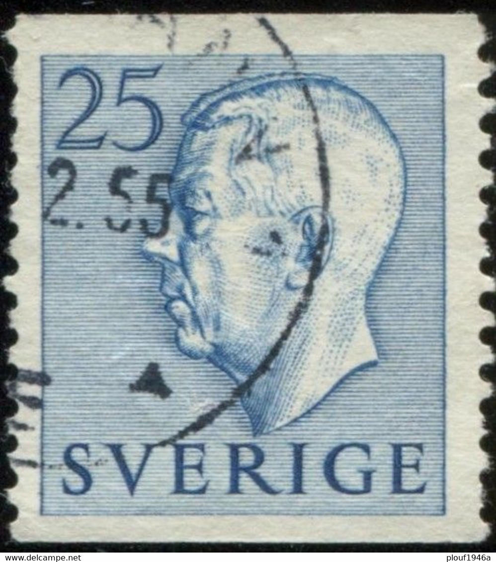 Pays : 452,04 (Suède : Gustave VI Adolphe)  Yvert Et Tellier N° :  382 (o) - Used Stamps