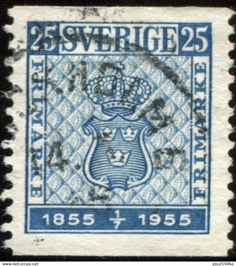 Pays : 452,04 (Suède : Gustave VI Adolphe)  Yvert Et Tellier N° :  395 (o) - Gebraucht
