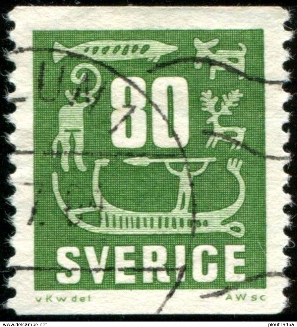 Pays : 452,04 (Suède : Gustave VI Adolphe)  Yvert Et Tellier N° :  426 (o) - Usati