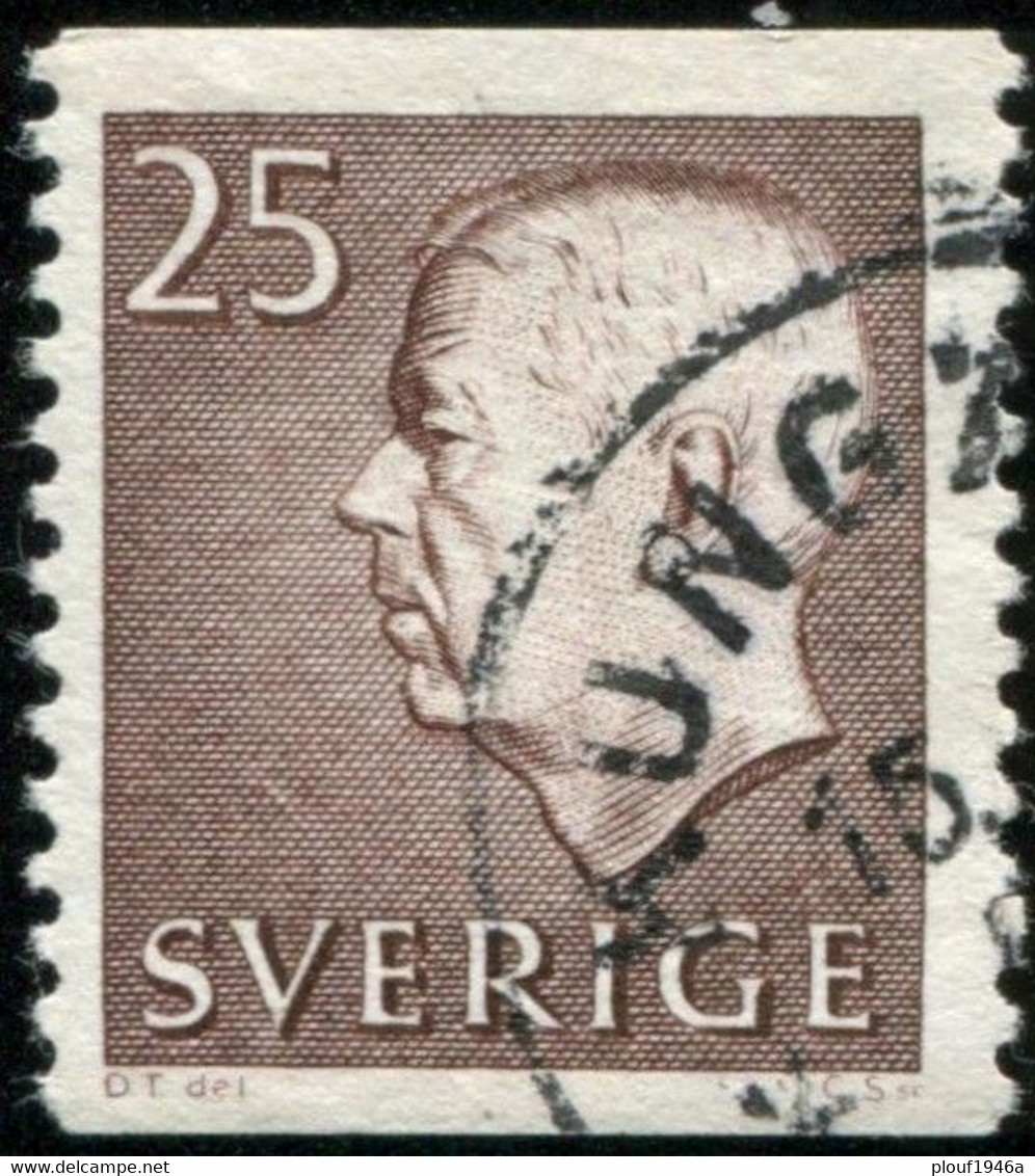 Pays : 452,04 (Suède : Gustave VI Adolphe)  Yvert Et Tellier N° :  463 (o) - Used Stamps