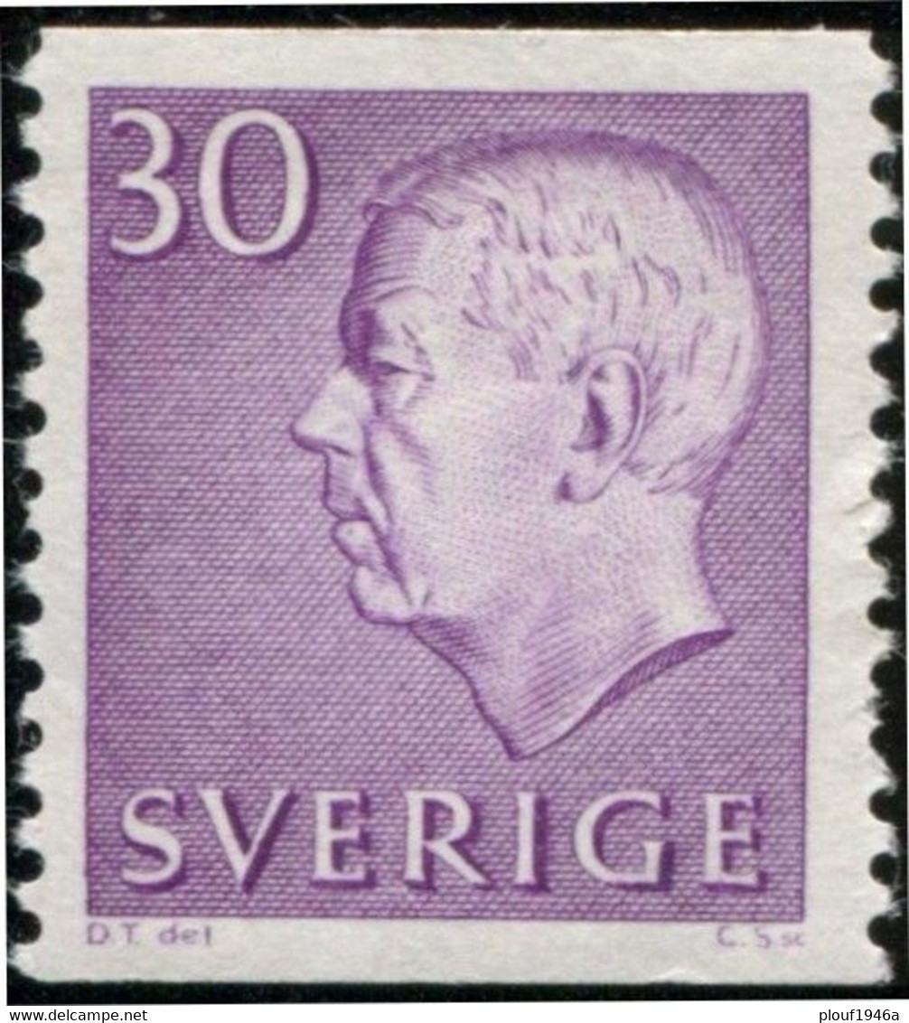 Pays : 452,04 (Suède : Gustave VI Adolphe)  Yvert Et Tellier N° :  465 (**) - Unused Stamps