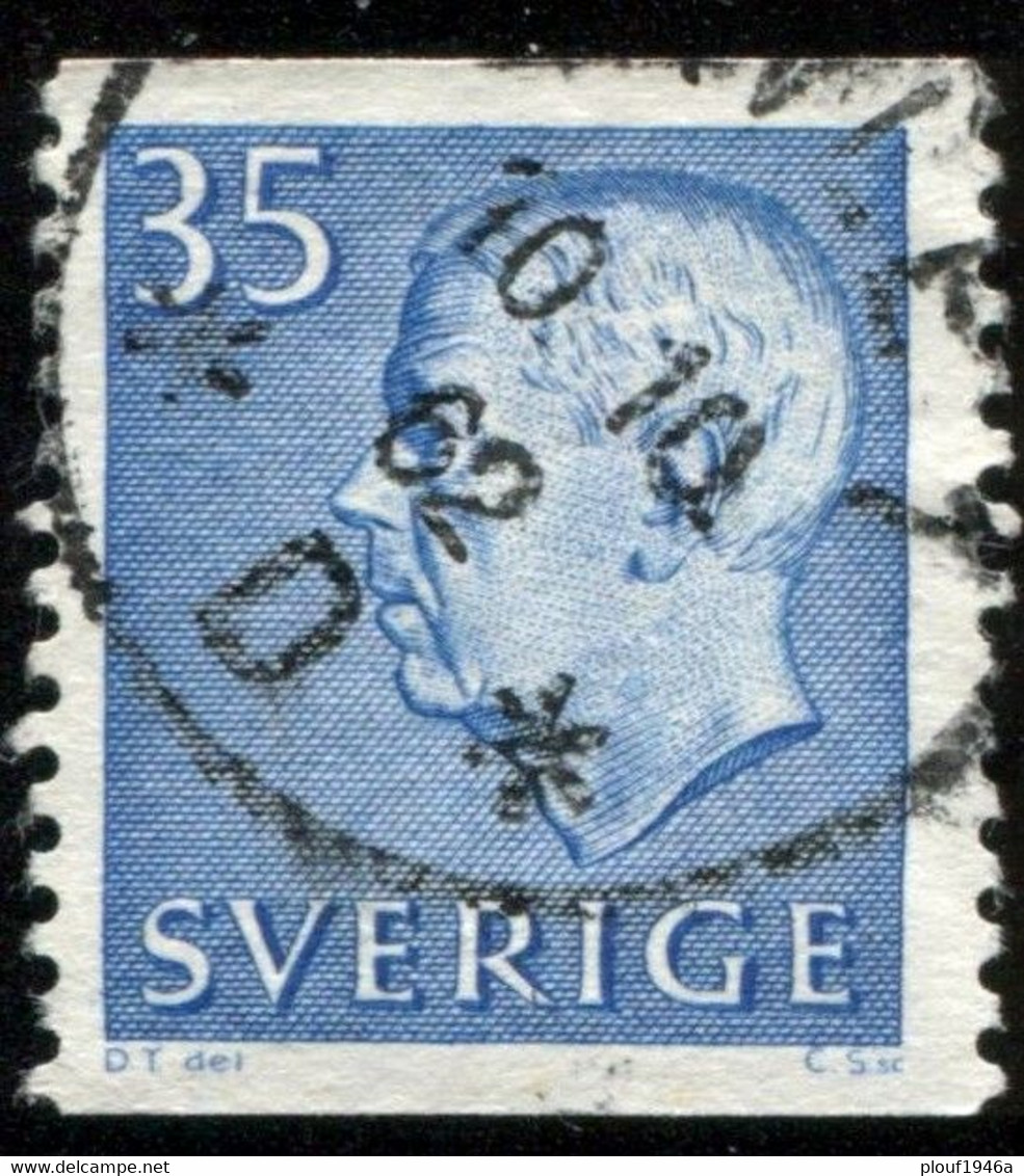 Pays : 452,04 (Suède : Gustave VI Adolphe)  Yvert Et Tellier N° :  467 (o) - Used Stamps