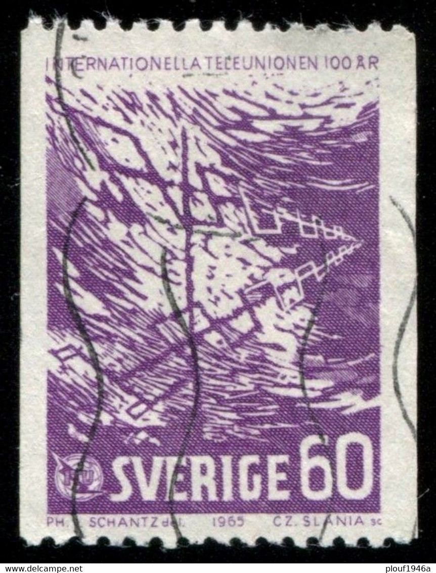 Pays : 452,04 (Suède : Gustave VI Adolphe)  Yvert Et Tellier N° :  523 (o) - Used Stamps