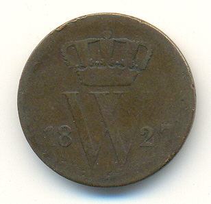 PAYS - BAS     1   CENT  1827 - 1815-1840 : Willem I