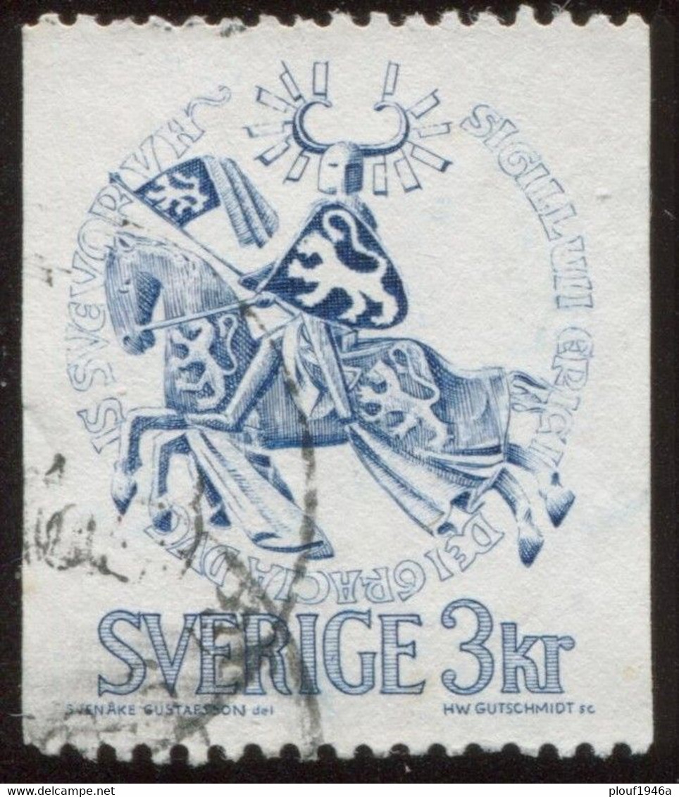 Pays : 452,04 (Suède : Gustave VI Adolphe)  Yvert Et Tellier N° :  653 A (o) - Used Stamps