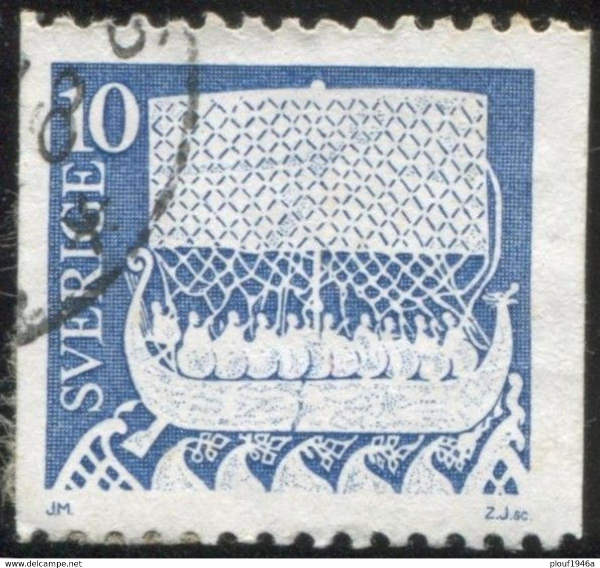 Pays : 452,04 (Suède : Gustave VI Adolphe)  Yvert Et Tellier N° :  779 A (o) - Used Stamps
