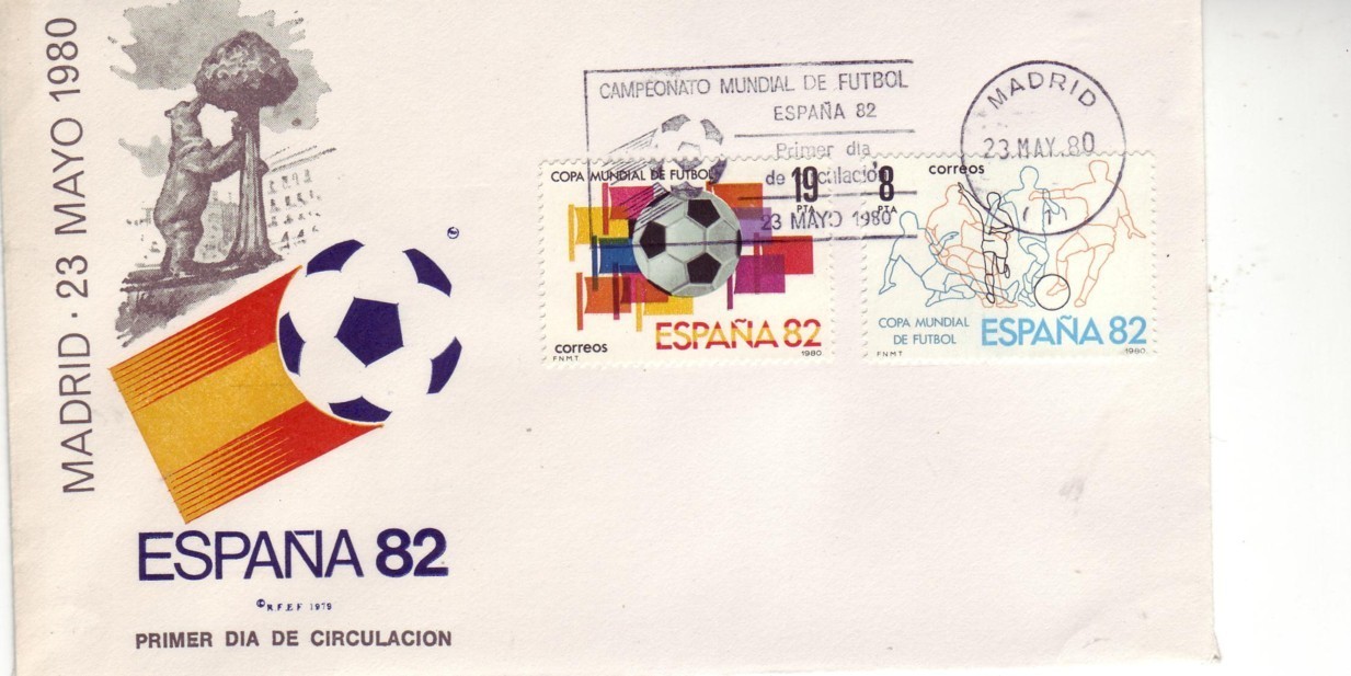 ESPAGNE  FDC  Cachet    Madrid   Cup 1982  Football  Soccer  Fussball - 1982 – Espagne