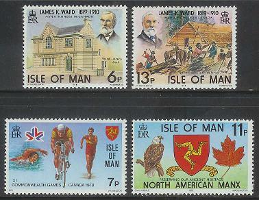 ISLE OF MAN 1978 MNH Stamps Mixed Issue 129-132 #4827 - Isle Of Man