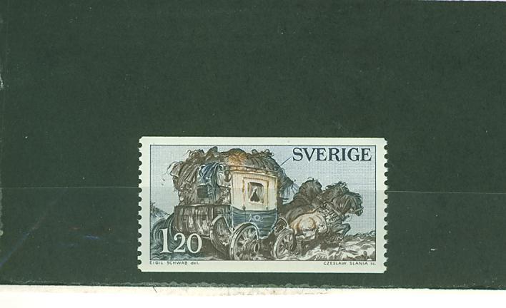 4S0094 La Malle Poste Cheval Diligence Eigil Schwab 695 Suede 1971 Neuf ** - Kutschen