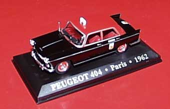 PEUGEOT 404 Taxi 1:43 Paris 1962 France Altaya - Autres & Non Classés