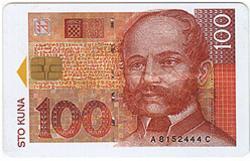 Croatia - Croatie - Kroatien - Money - Bill - Banknotes - Billet - Bank Note - BANKNOTE 100. Kuna #1 ( Small Chip ) - Croacia