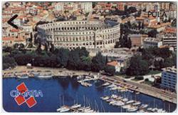 AMPHITHEATER Pula ( Croatia - Old & Rare GPT Card ) Amphithéâtre Amphitheater Anfiteatro History Monument Pola Istria - Croacia