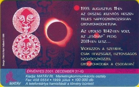 Hungary - P1999-30 - Total Solar Eclipse 1999 - Hongrie