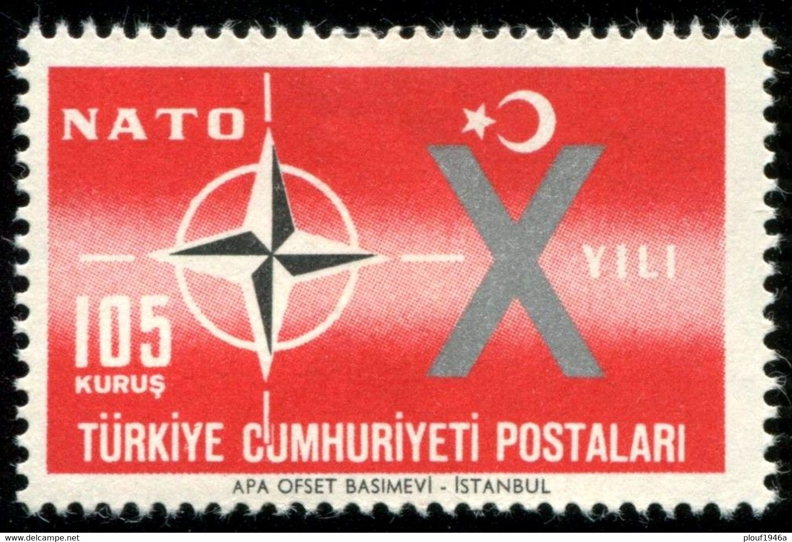 Pays : 489,1 (Turquie : République)  Yvert Et Tellier N° :  1615 (*) - Unused Stamps