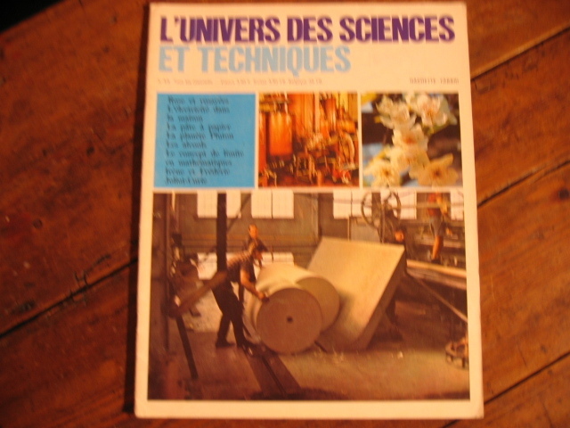 MAGAZINE L UNIVERS DES SCIENCES ET TECHNIQUES N°59. 1970 - Science