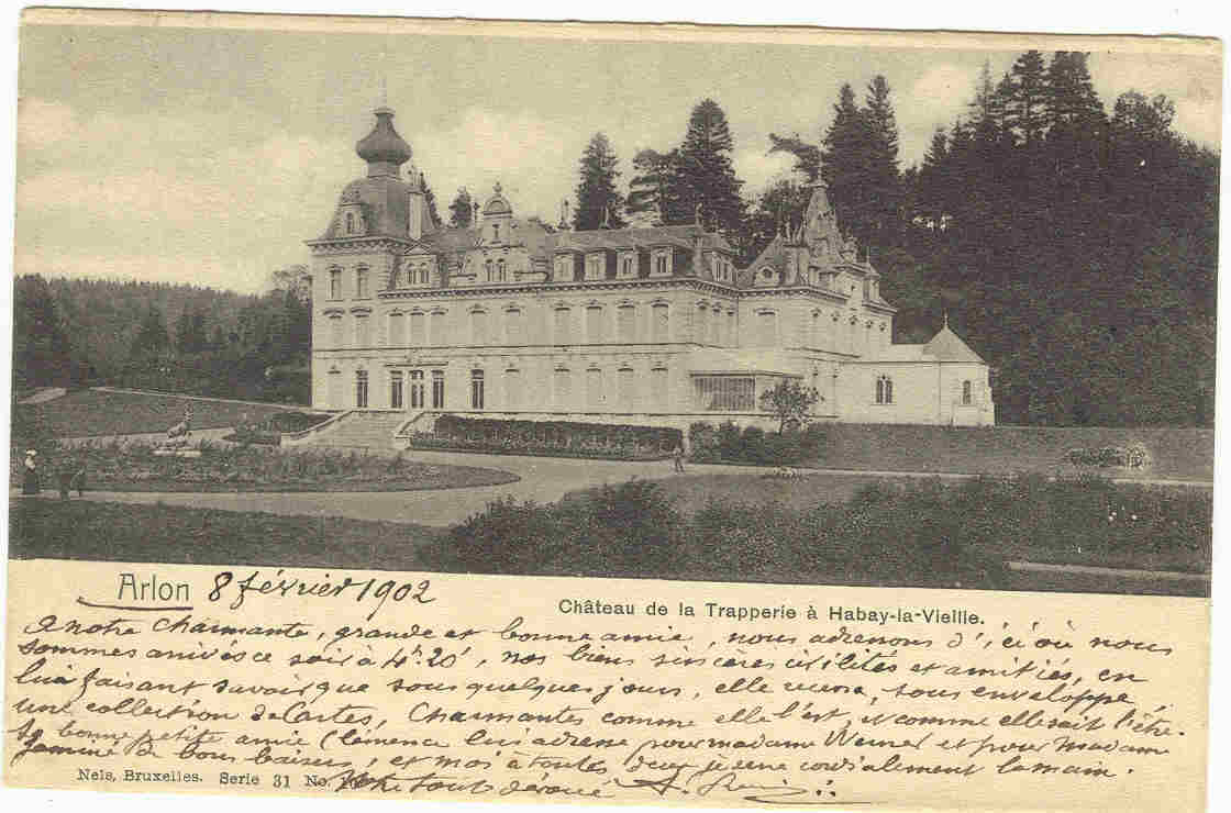 ARLON  -  CHATEAU DE LA TRAPPERIE A HABAY LA VIEILLE - Habay