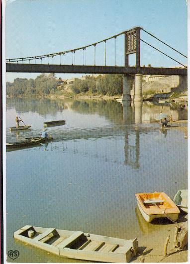 47 - MARMANDE. Le Pont Suspendu Et Les Bords De La Garonne. - Marmande