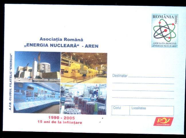 Romania Energy Nuclear Atom 2005  Nice Stationery Unused. - Atomo