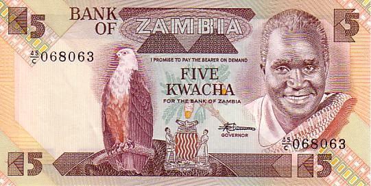 ZAMBIE    5 Kwacha   Non Daté (1980-1985)   Pick 25d   Signature 7    *****BILLET  NEUF***** - Sambia