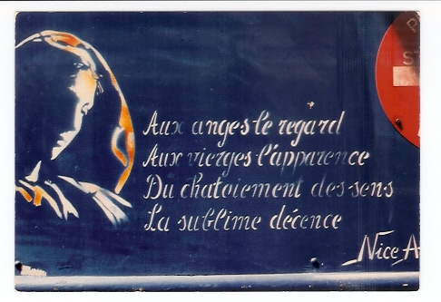 Paris 75011: Graffiti, Impasse Delaunay, 1989 - Photo: Ariane Giannoni (05-3992) - Arrondissement: 11