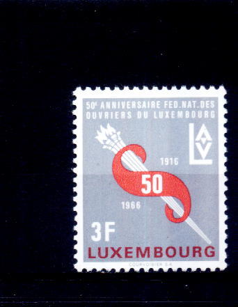 C5181 - Luxembourg 1966 - Yv.no.678 Neuf** - Nuovi