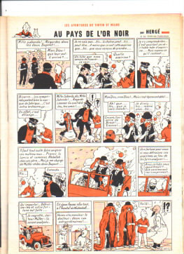 L´écho De La Mode N°27 1959 Avec Planche Tintin Au Pays De L´or Noir - Moda