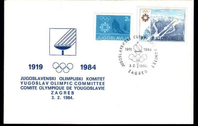 Jugoslavia 1984 Rare Cancell Winter Games Sarajevo. - Winter 1984: Sarajevo