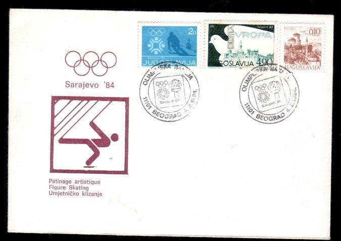 Jugoslavia 1984 Rare Cancell Winter Games Sarajevo. - Inverno1984: Sarajevo