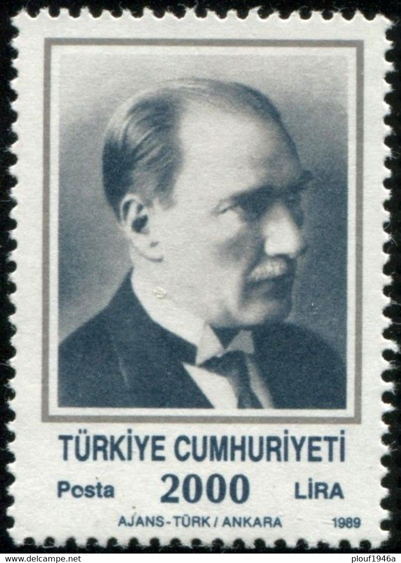 Pays : 489,1 (Turquie : République)  Yvert Et Tellier N° :  2610 (**) : Michel 2862 C - Unused Stamps