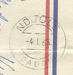 Gabon - Lettre 1965 Oblitérée NDJOLE - Sonstige & Ohne Zuordnung