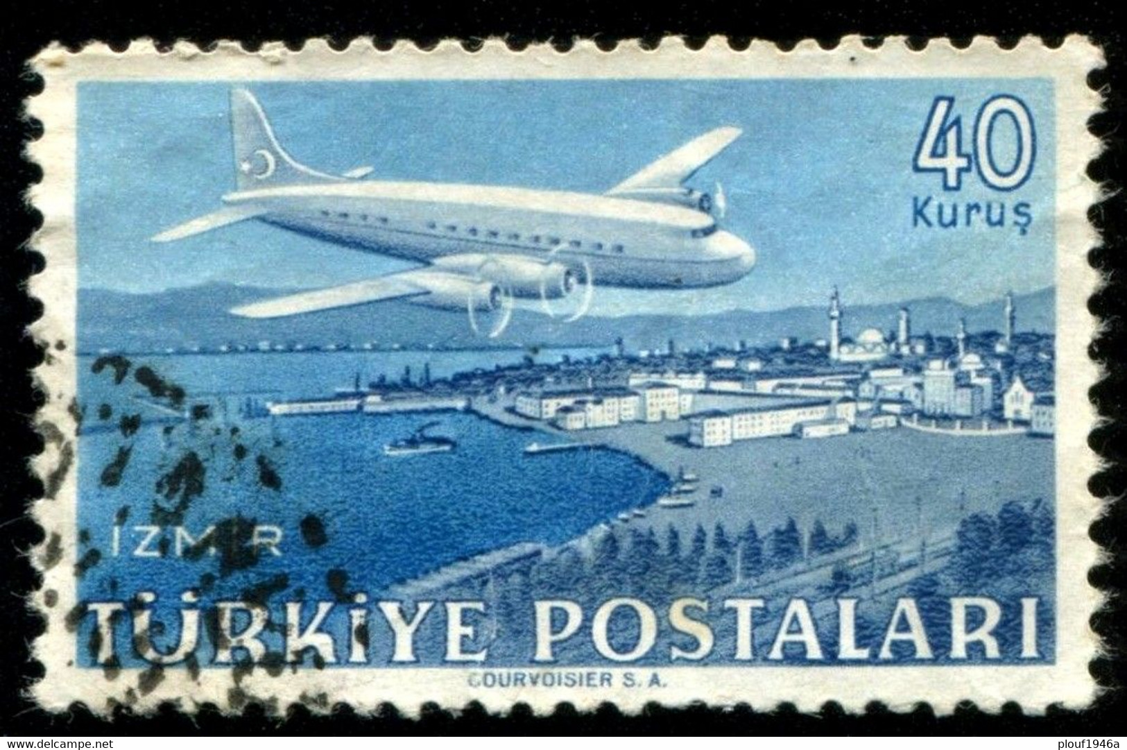 Pays : 489,1 (Turquie : République)  Yvert Et Tellier N° : Aé   15 (o) - Airmail