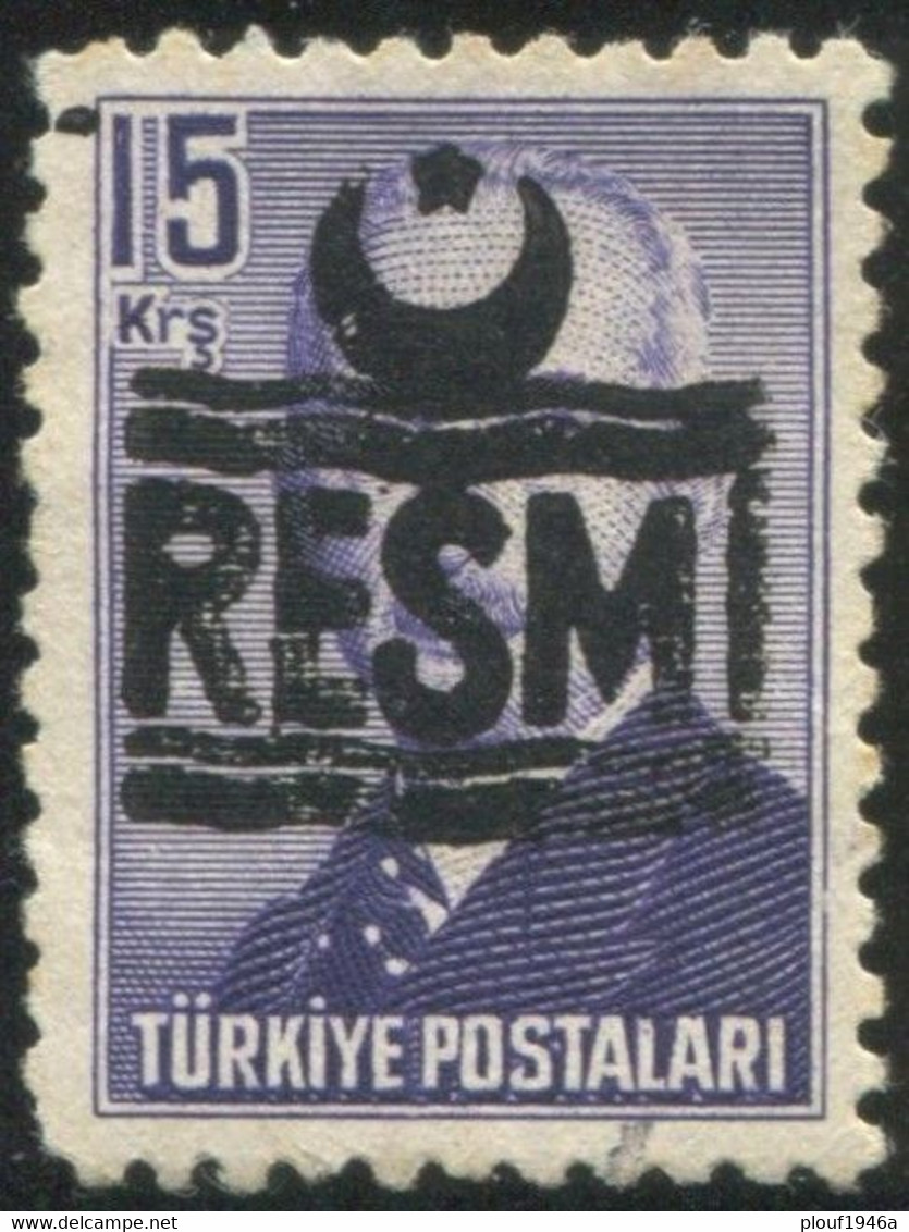 Pays : 489,1 (Turquie : République)  Yvert Et Tellier N° : S   32 (o) - Official Stamps