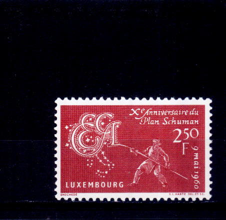 C5167 - Luxembourg 1960 - Yv.no.578 Neufs** - Neufs