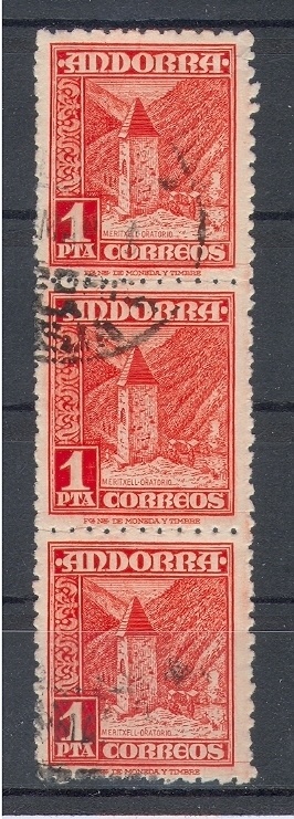 Andorra - 1948 Poste Aérienne/correo Aero 1Pta - Gebruikt