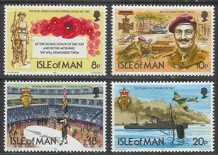 ISLE OF MAN 1981 MNH Stamp(s) British Legion 196-199  #4847 - Isle Of Man