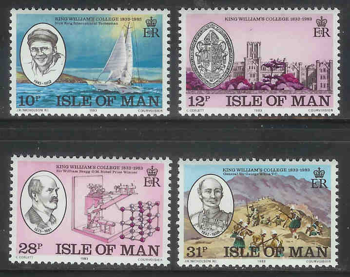 ISLE OF MAN 1983 MNH Stamp(s) Williams College 242-245  #4856 - Isle Of Man