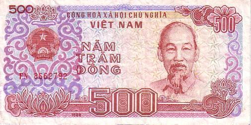 VIET NAM    500 Dong  Daté De 1988    Pick 101a    ***** QUALITE  VF ***** - Viêt-Nam