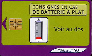 @+ Télécarte DEPANNAGE BATTERIE - 50U - SO3 - 04/03. - 2003