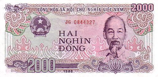 VIET NAM    2 000 Dong   Daté De 1988    Pick 107a    *****QUALITE  XF ***** - Vietnam