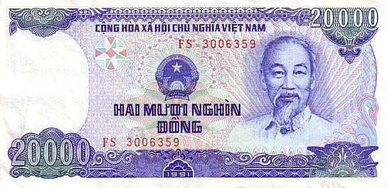 VIET NAM   20 000 Dong   Daté De 1991    Pick 110a    *****QUALITE  XF ***** - Vietnam