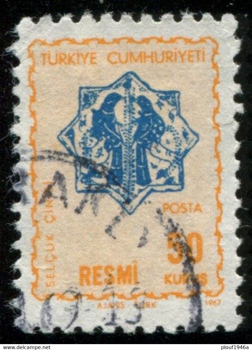 Pays : 489,1 (Turquie : République)  Yvert Et Tellier N° : S  106 (o) - Official Stamps