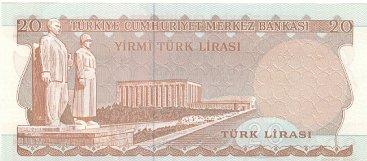 TURQUIE   20 Lirasi  Non Daté (1974)   Pick 187a    *****BILLET  NEUF***** - Turchia