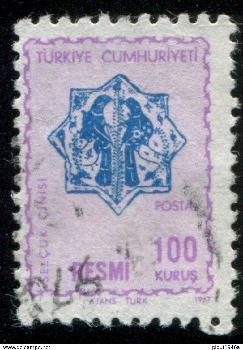 Pays : 489,1 (Turquie : République)  Yvert Et Tellier N° : S  107 (o) - Official Stamps