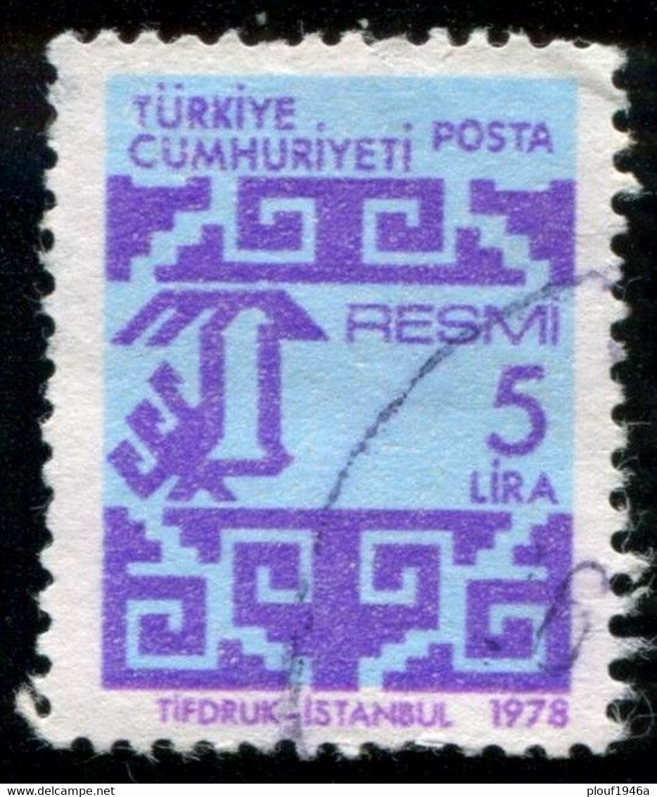 Pays : 489,1 (Turquie : République)  Yvert Et Tellier N° : S  146 (o) - Official Stamps