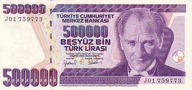 TURQUIE   500 000 Lira   Non Daté (1998)   Pick 212     ***** BILLET  NEUF ***** - Türkei