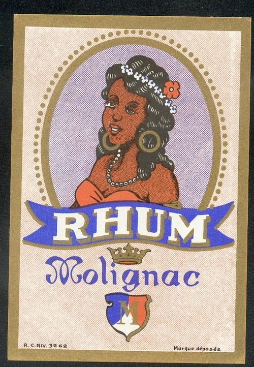 étiquette RHUM Molignac - Rhum