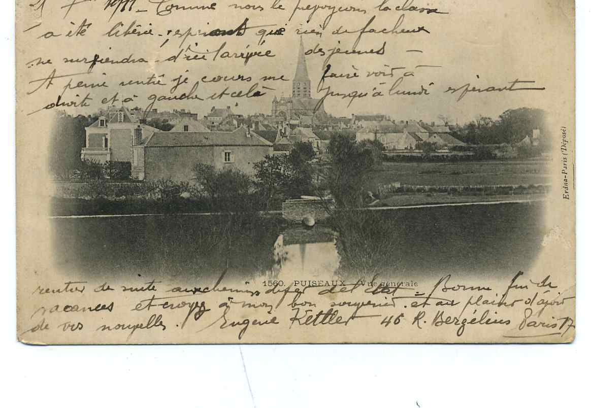 45 - PUISEAUX VUE DU BOURG N°1560 - PRECURSEUR-  ERDNA - Puiseaux